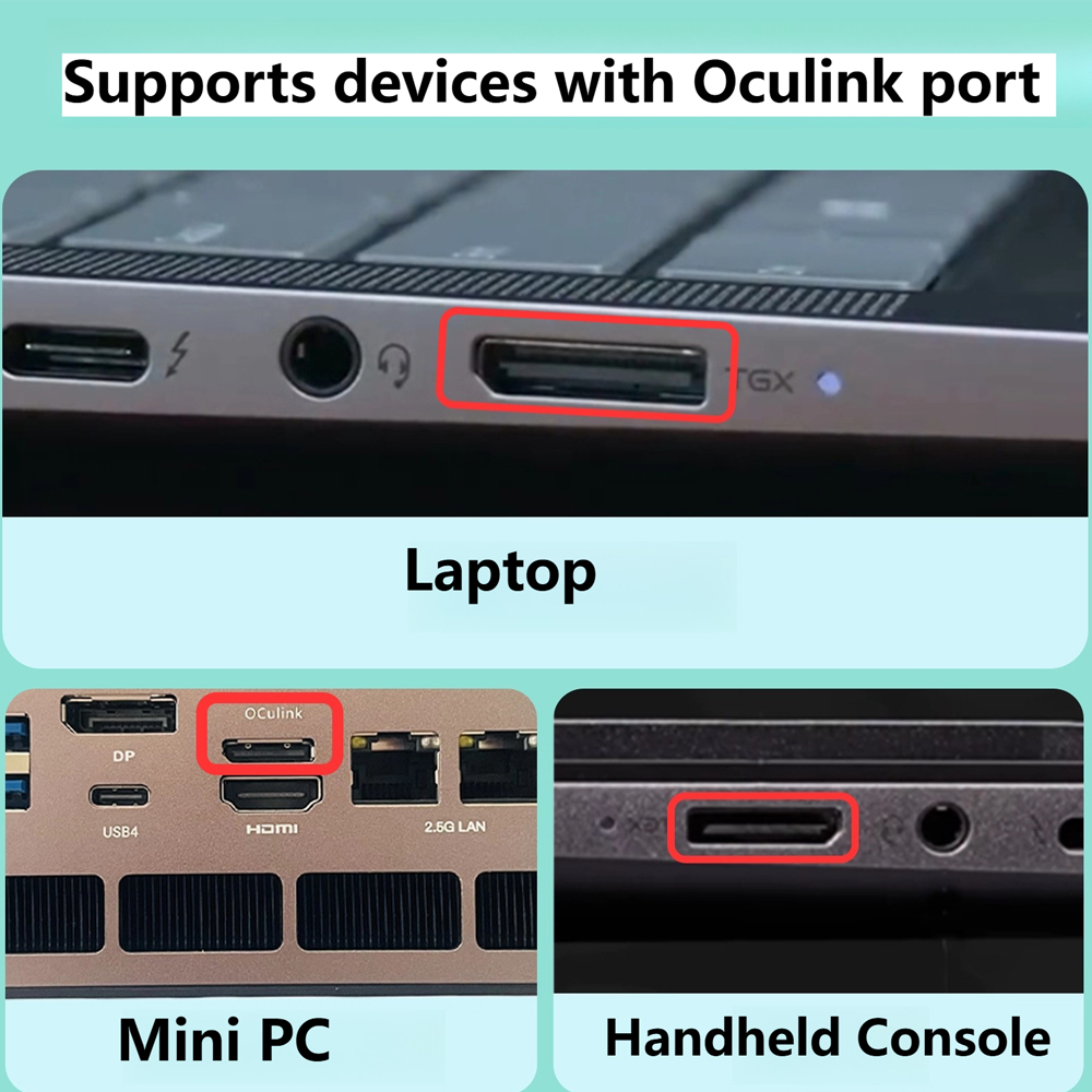 Dock card đồ họa rời Oculink e - đánh giá và giá External Gpu Dock Pcie 4.0 Oculink