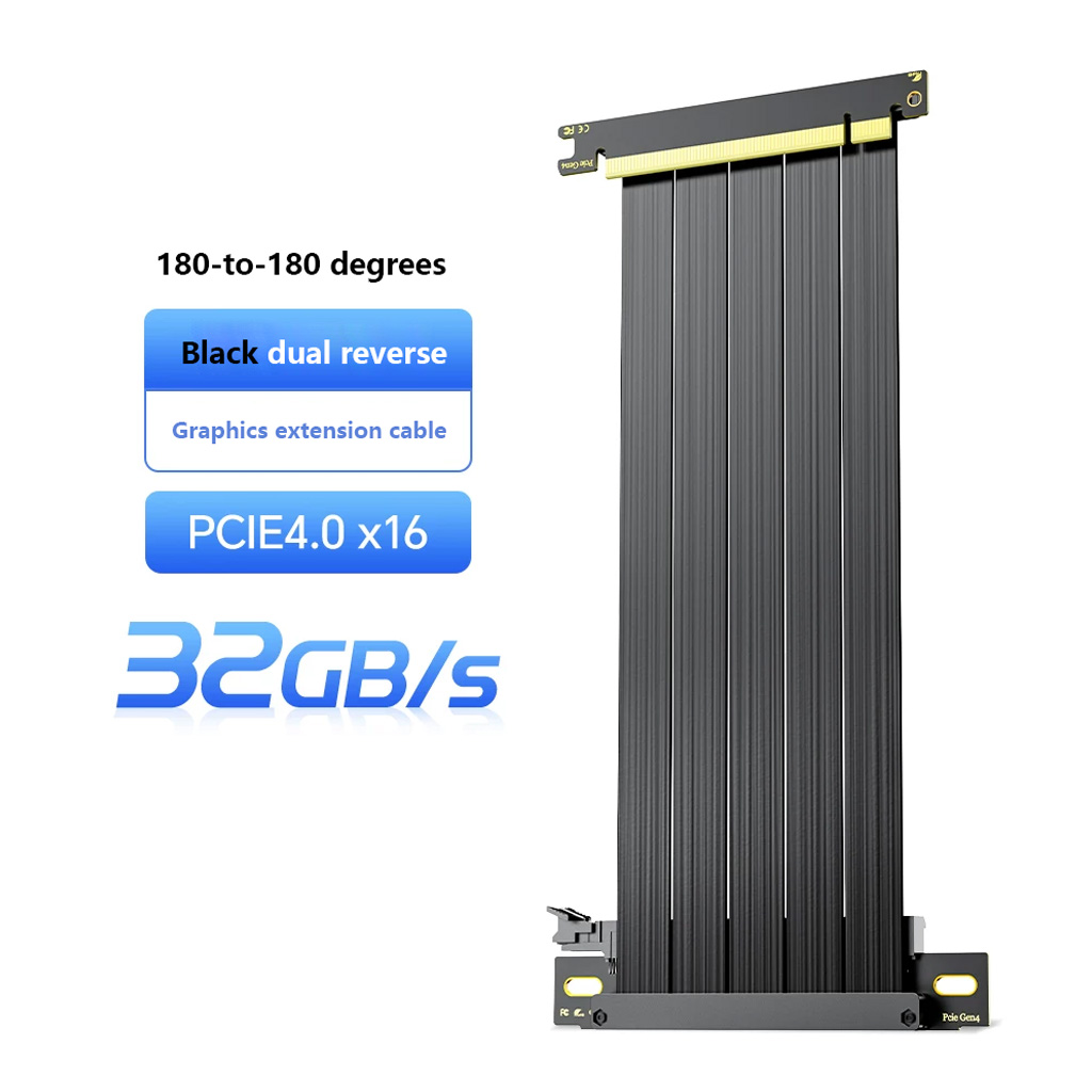 PCIe 3.0 / 4.0 X16 GPU Extensi - đánh giá và giá Pcie 4.0 X16 Riser Cable 90 Degree