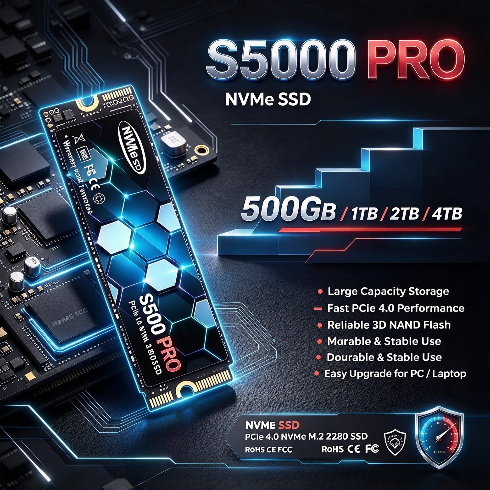 S5000 PRO M.2 PCIe 4.0 NVMe SS - đánh giá và giá M.2 Nvme 4Tb Pcie 4.0 Ssd