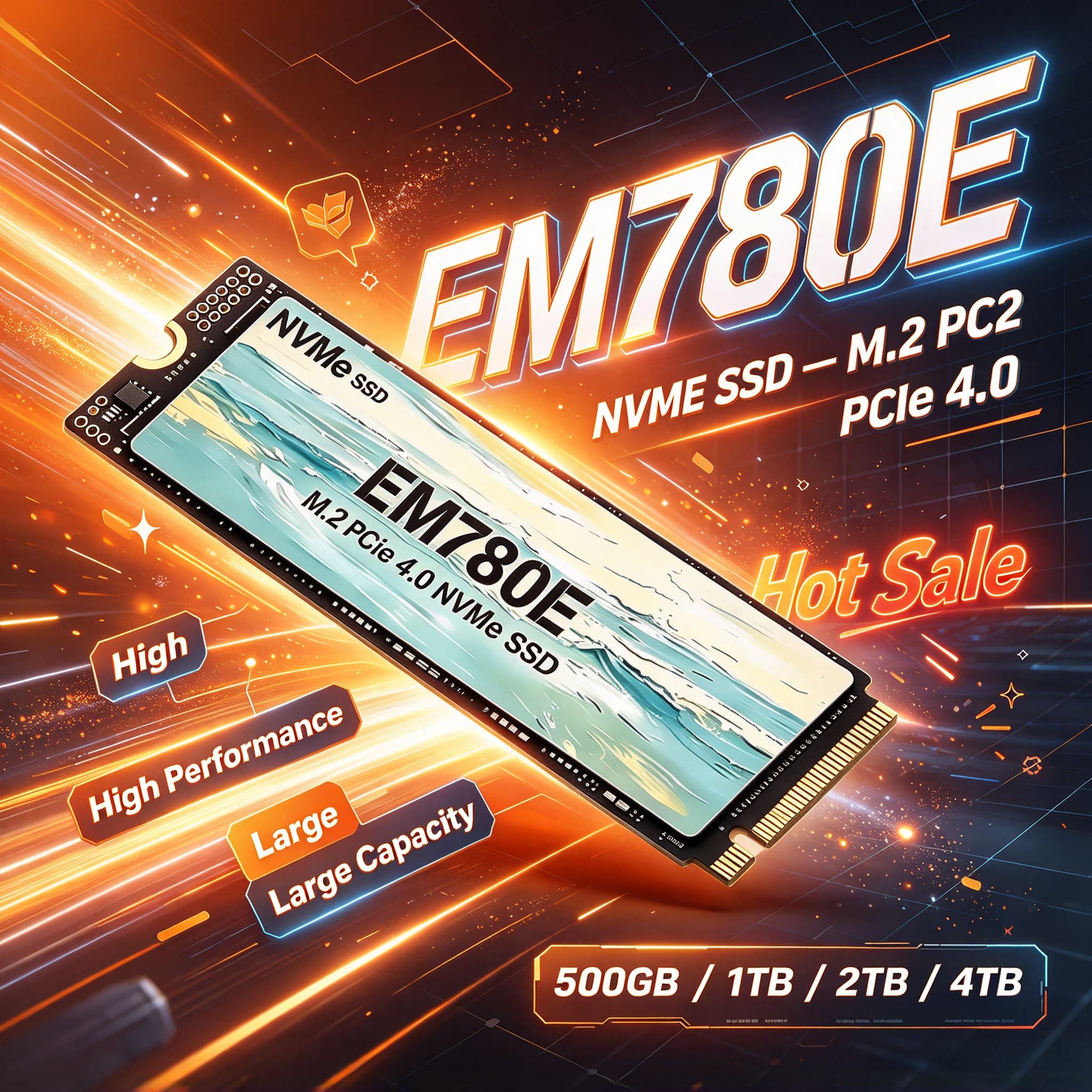 EM780E M.2 NVMe PCIe 4.0 SSD 5 - đánh giá và giá M.2 Nvme 4Tb Pcie 4.0 Ssd