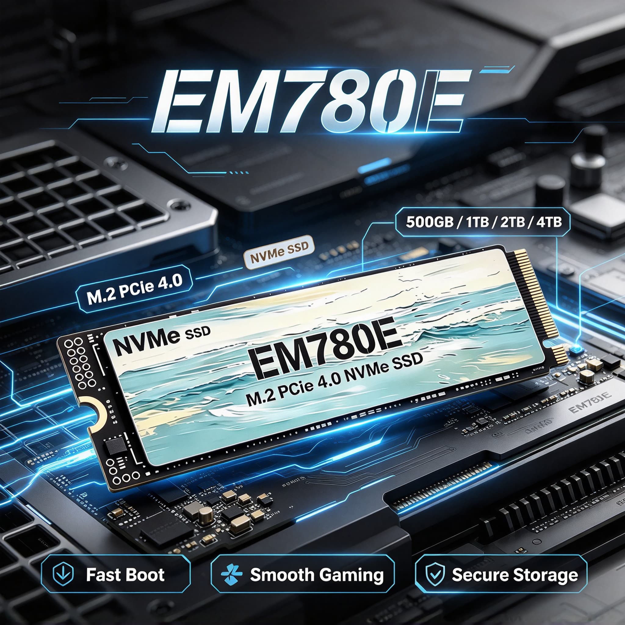 EM780E M.2 NVMe PCIe 4.0 Inter - đánh giá và giá M.2 Nvme 4Tb Pcie 4.0 Ssd