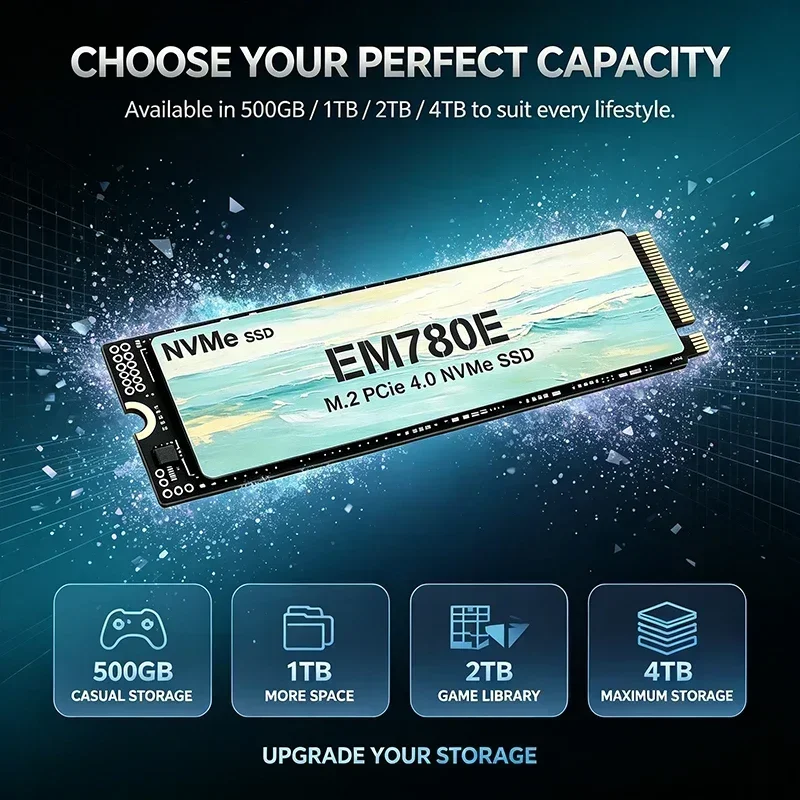 EM780E M.2 NVMe PCIe 4.0 Inter - đánh giá và giá M.2 Nvme 4Tb Pcie 4.0 Ssd