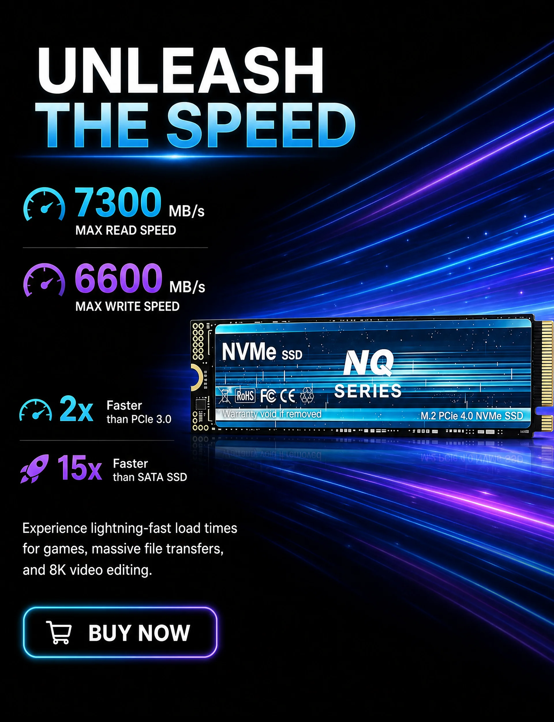 Internal Drive NQ Series NVMe  - đánh giá và giá M.2 Nvme 4Tb Pcie 4.0 Ssd
