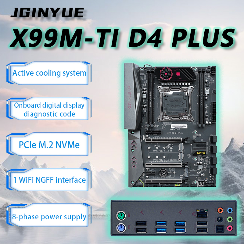 JGINYUE X99 motherboard Intel  - đánh giá và giá X99 Dual Cpu Motherboard Combo
