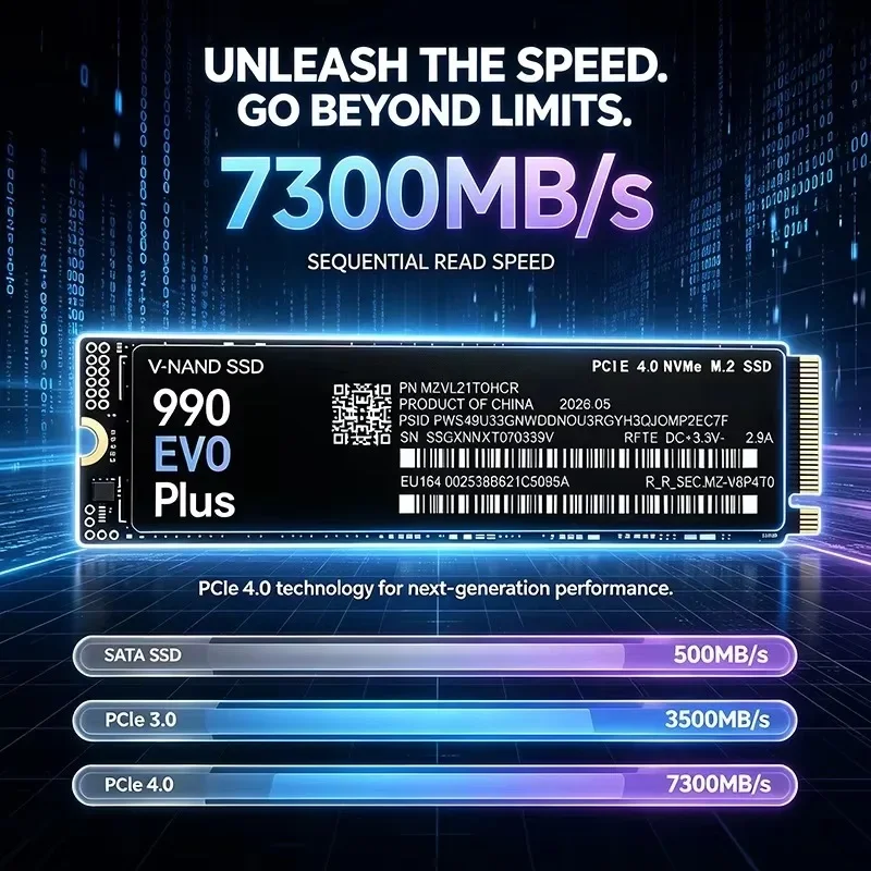 NEW 990 EVO Plus M.2 2280 NVMe - đánh giá và giá M.2 Nvme 4Tb Pcie 4.0 Ssd