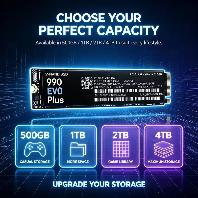 NEW 990 EVO Plus M.2 2280 NVMe - đánh giá và giá M.2 Nvme 4Tb Pcie 4.0 Ssd