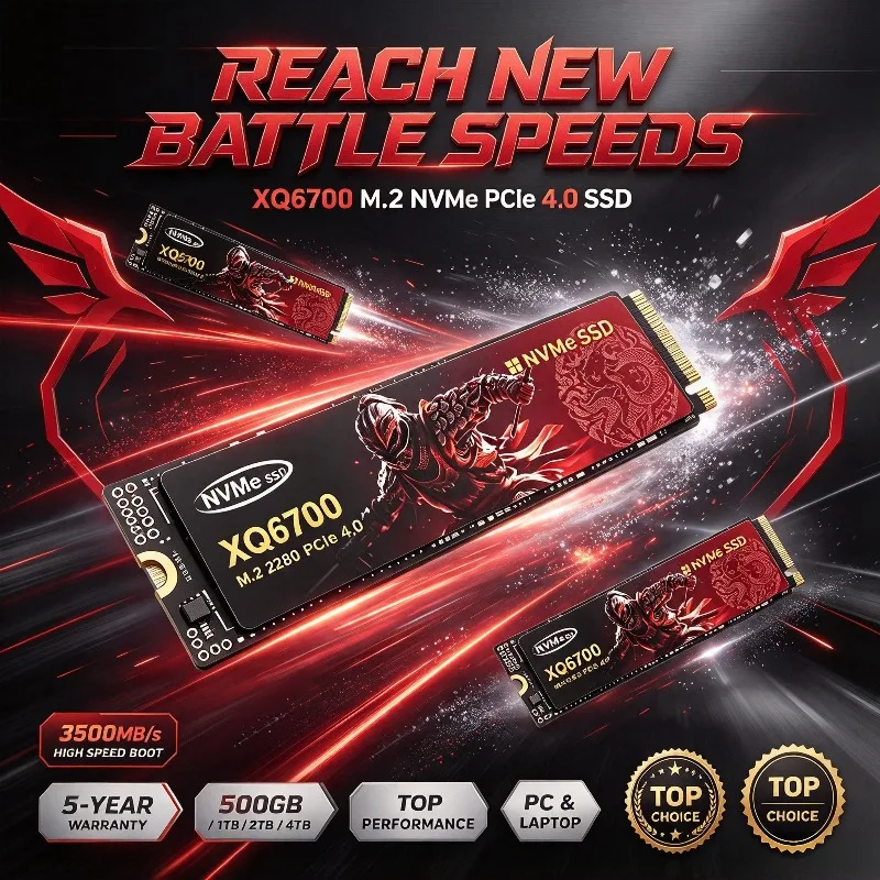 XQ6700 M.2 NVMe SSD 500GB 4TB  - đánh giá và giá M.2 Nvme 4Tb Pcie 4.0 Ssd