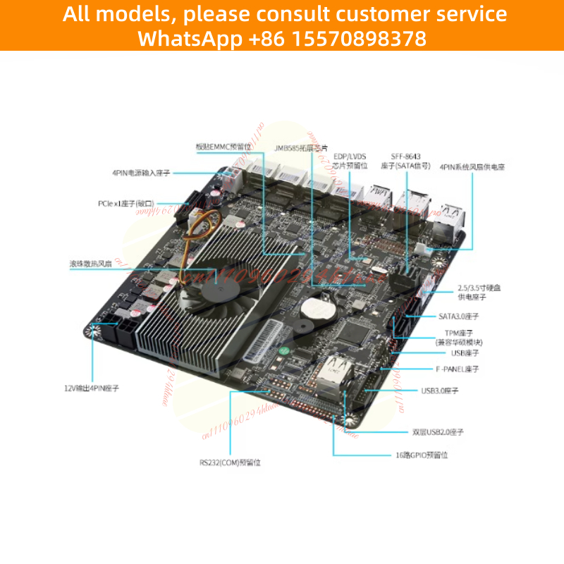 N100 Mini ITX NAS Motherboard  - đánh giá và giá Nas Motherboard N100 6 Sata