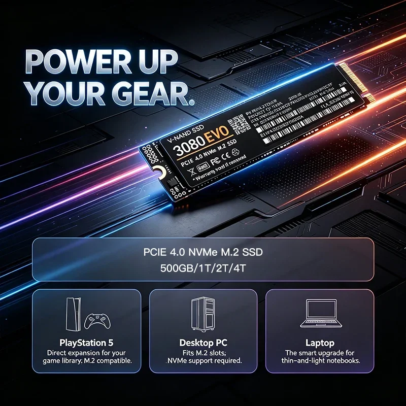 3080 EVO 1TB 2TB 4TB M.2 NVMe  - đánh giá và giá M.2 Nvme 4Tb Pcie 4.0 Ssd