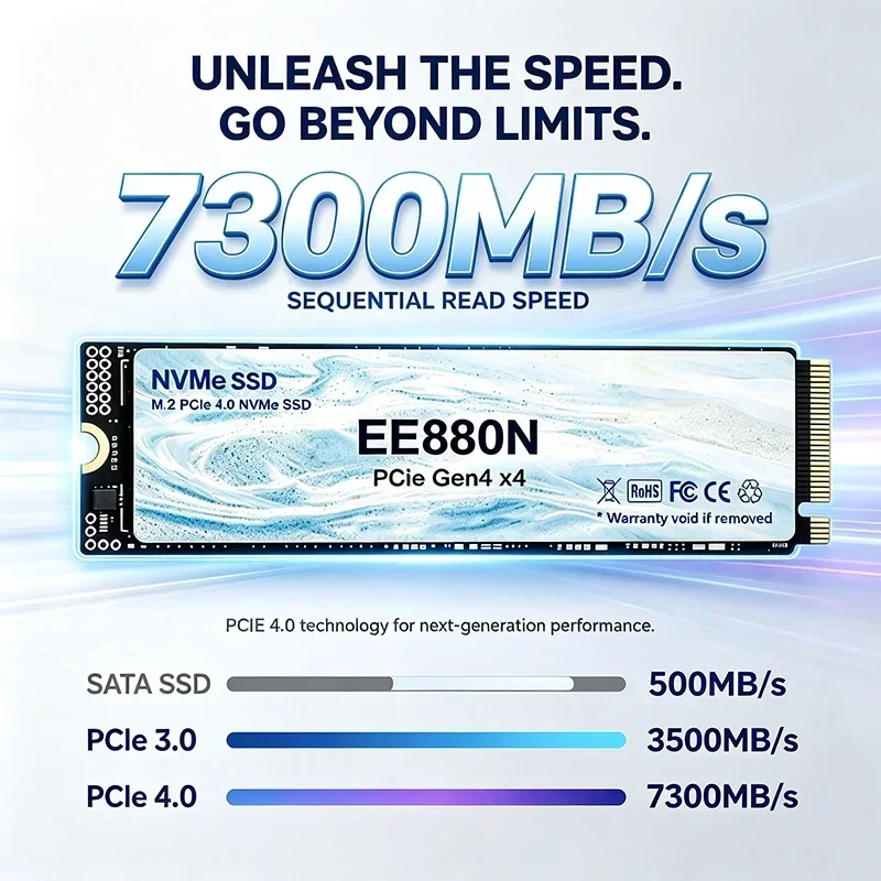 2026New EE880N High Speed 7300 - đánh giá và giá M.2 Nvme 4Tb Pcie 4.0 Ssd