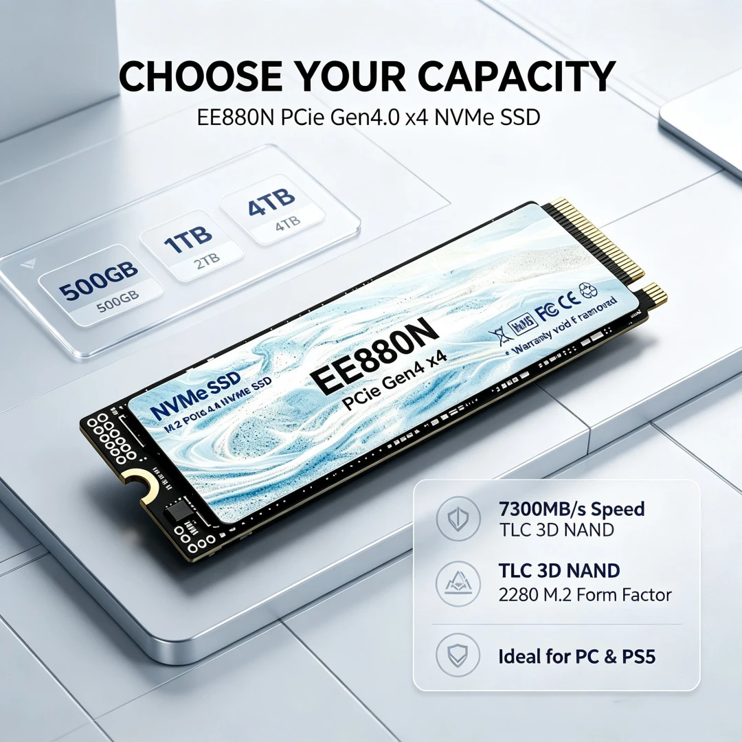 2026New EE880N High Speed 7300 - đánh giá và giá M.2 Nvme 4Tb Pcie 4.0 Ssd